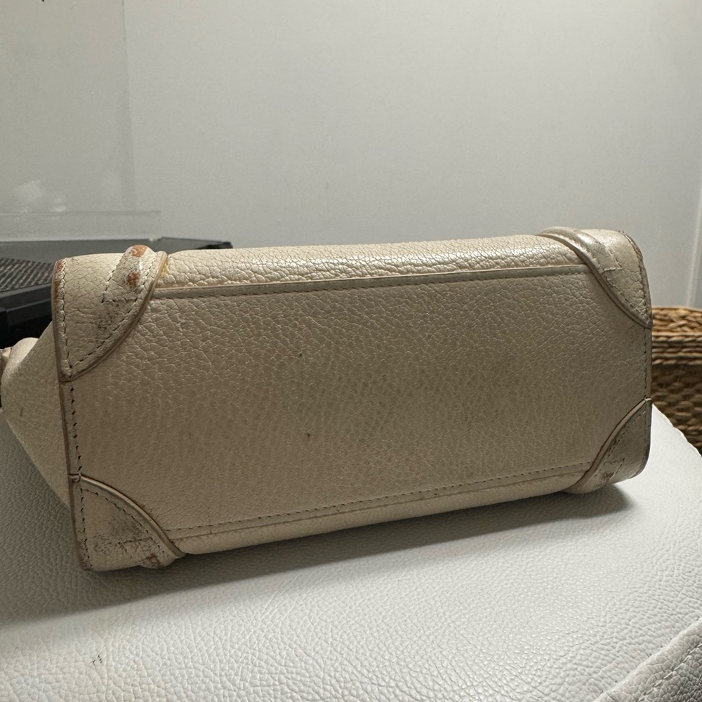 CELINE | Goatskin Nano Luggage White *read description* - Picture 7 of 11
